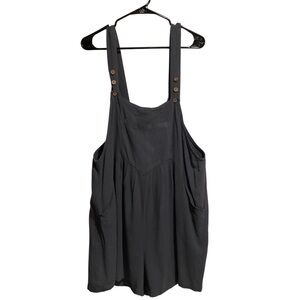 Anrabess Women’s Short Overall Romper Gray